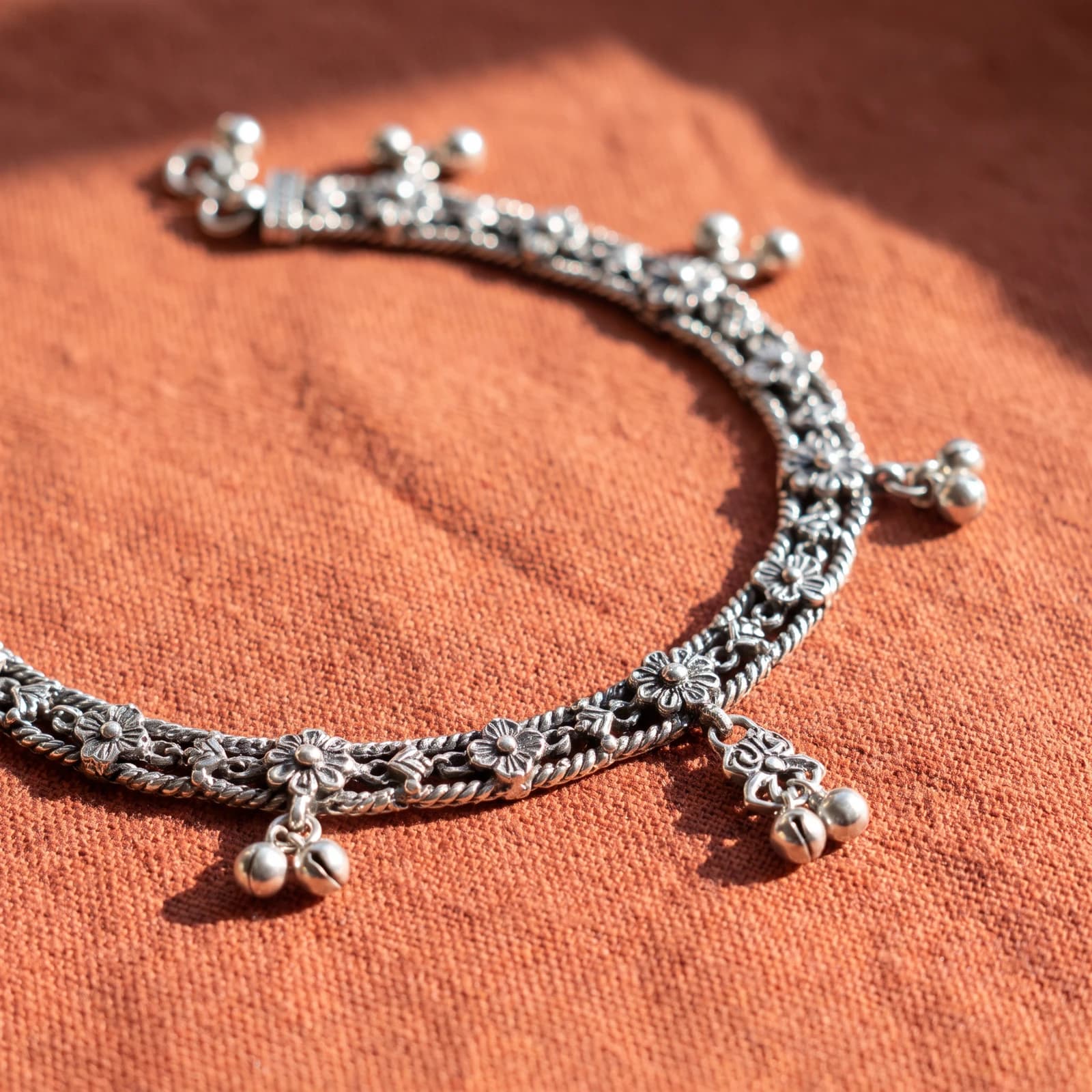 925 Silver Bridal Payal · Ghungroo Pair