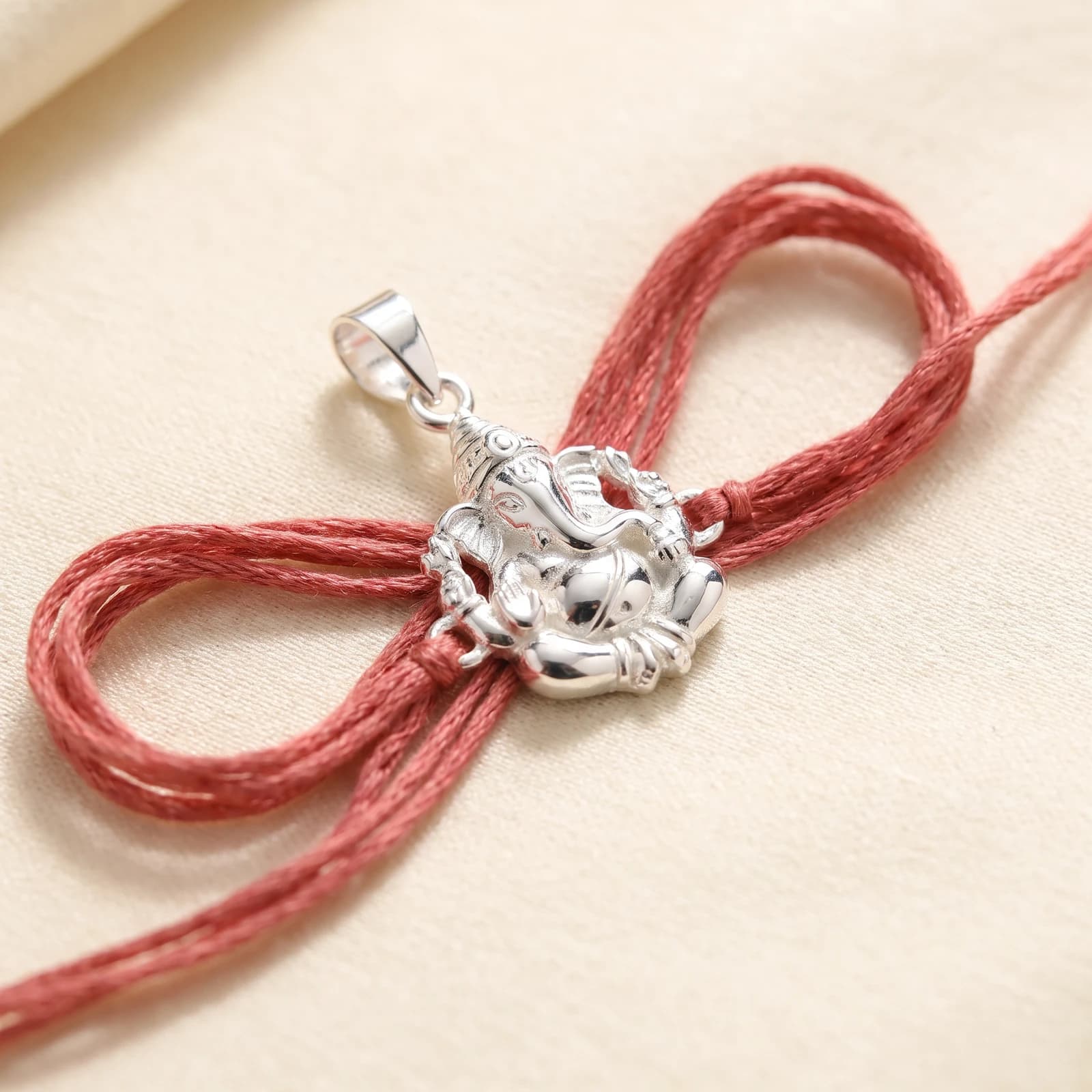 925 Silver Rakhi for Brother · Ganesh