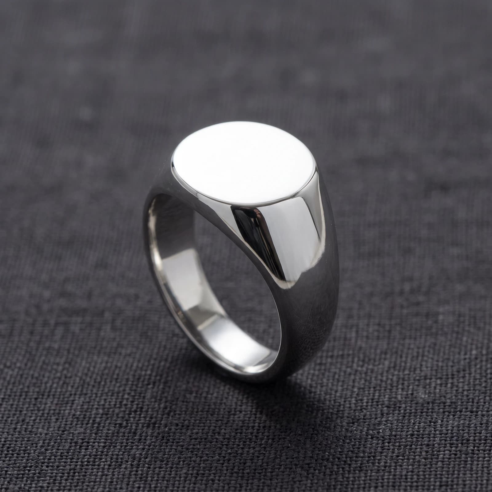 925 Silver Signet Ring for Men · Engravable