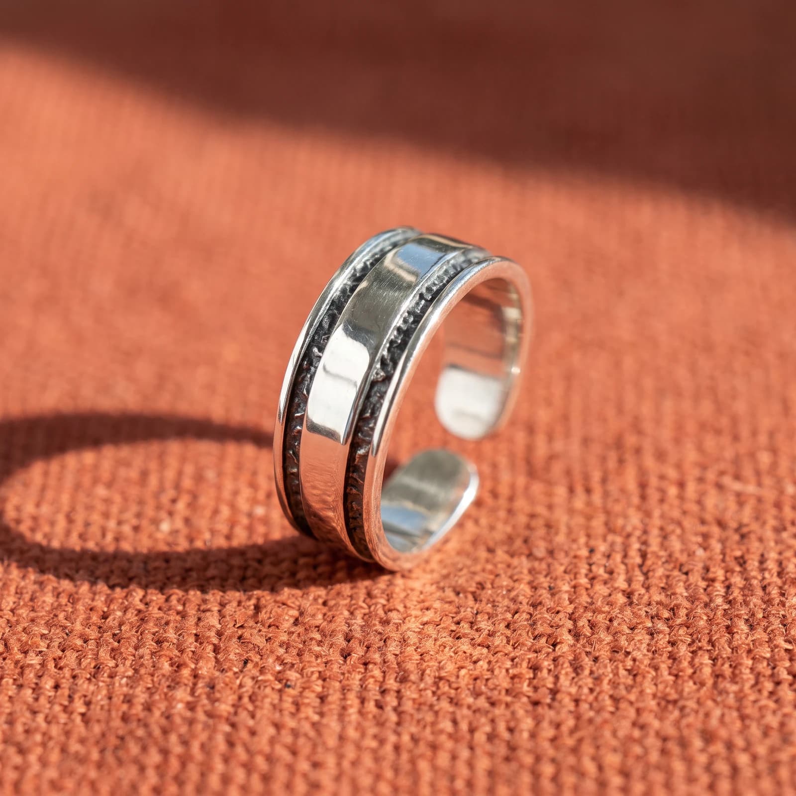 925 Silver Thumb Ring · Adjustable