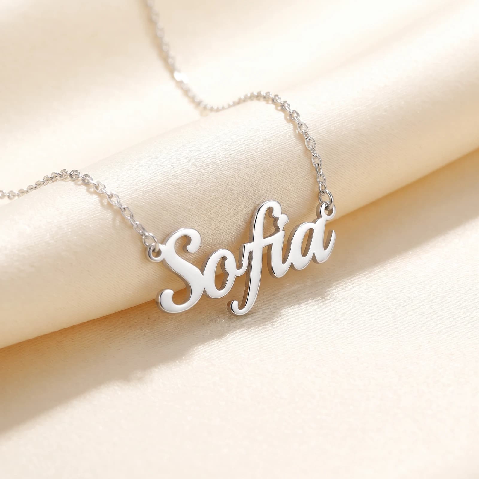 Personalised 925 Silver Name Pendant