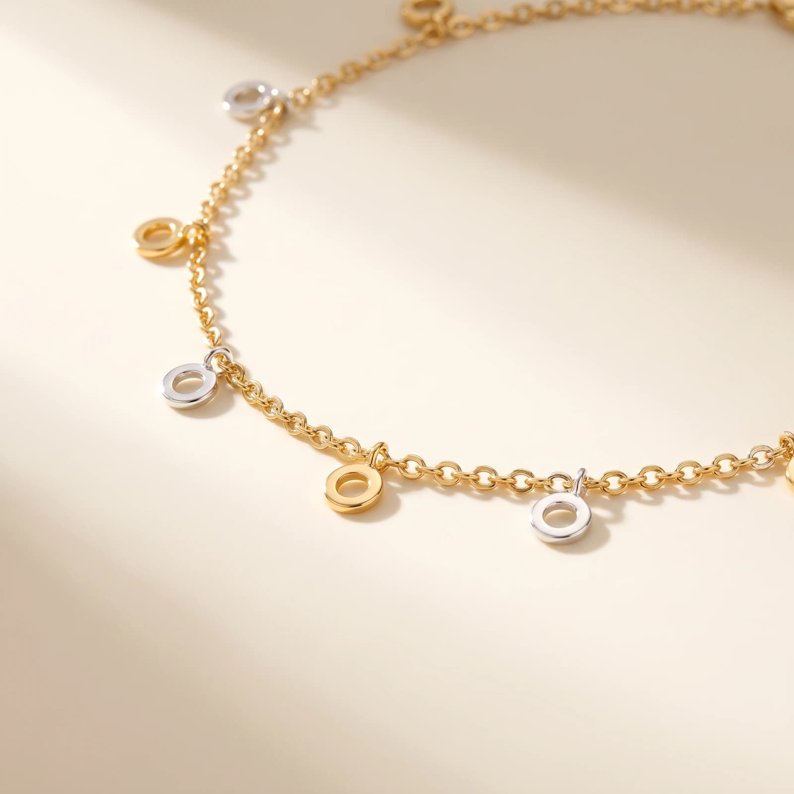 18k Gold-Plated 925 Silver Anklet · Rose or Yellow