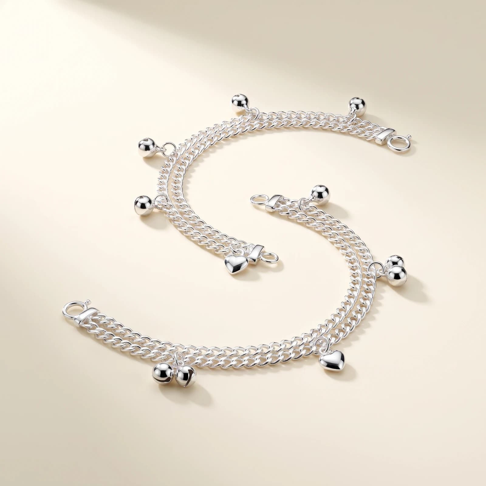 925 Silver Baby Payal · Ghungroo Pair for Newborn