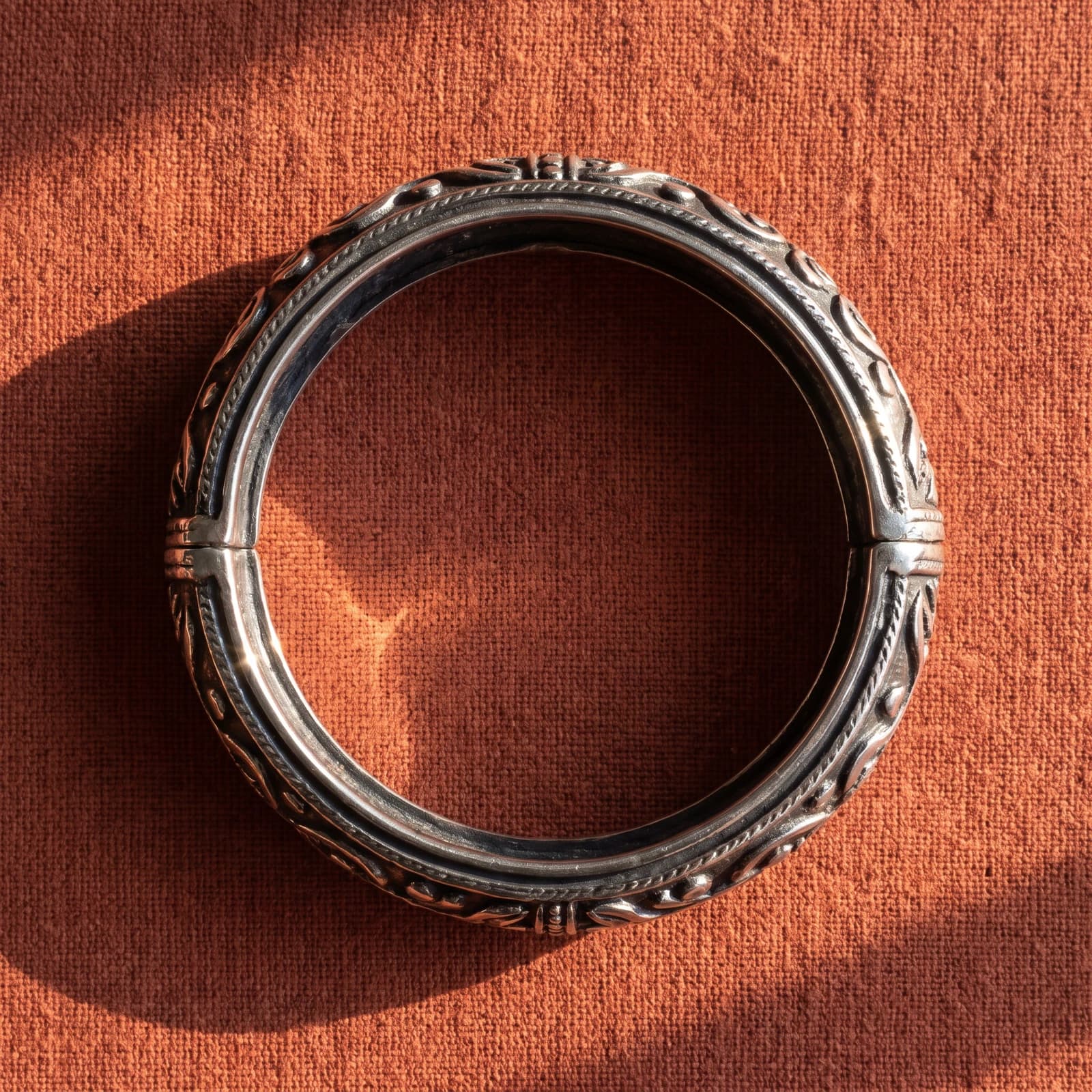 Oxidised Silver Kada · Tribal